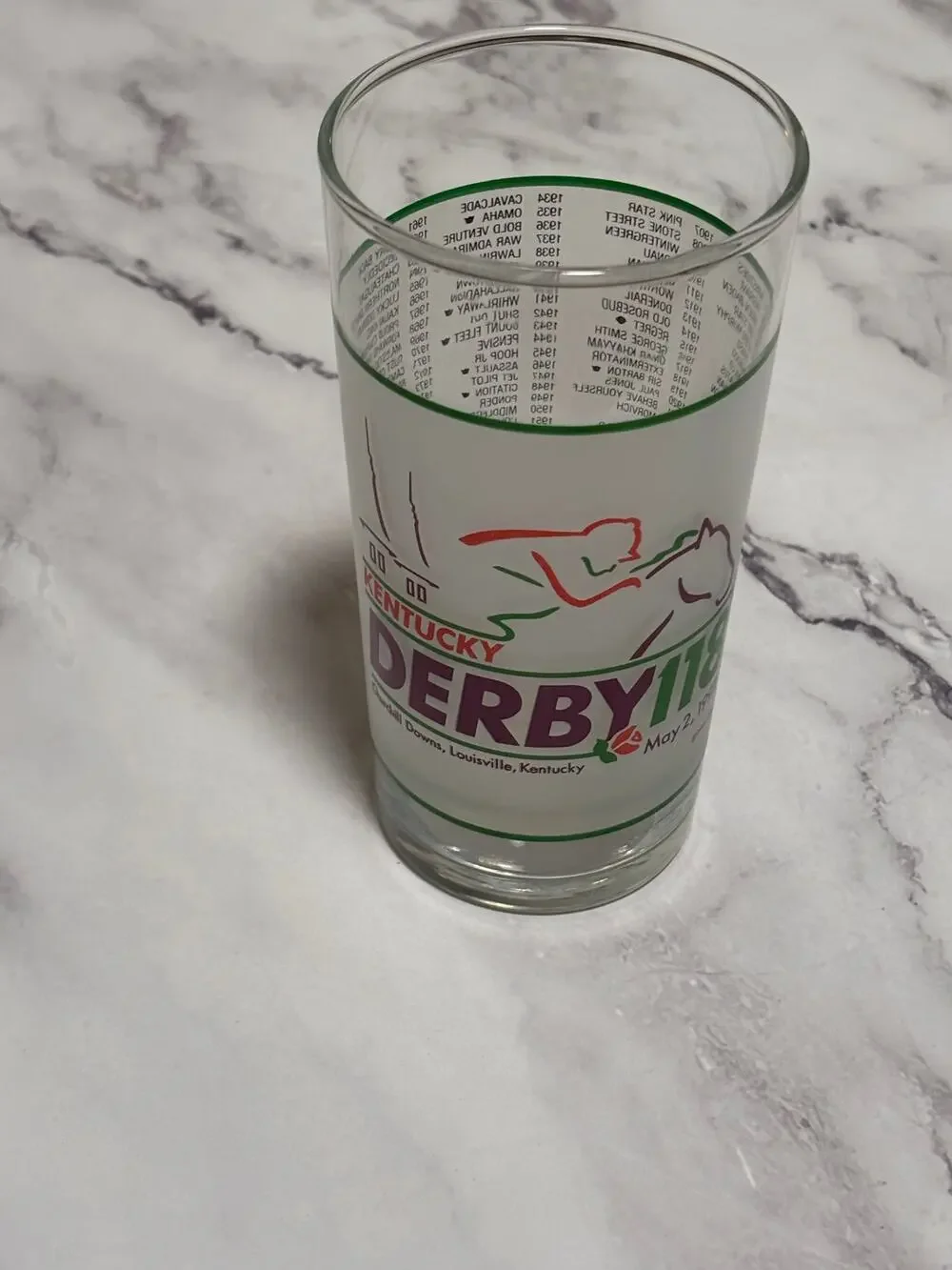 1992 Kentucky Derby Official 118 Churchill Downs Vintage Julep Glass Louisville